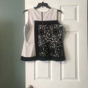 Sleeveless peplum